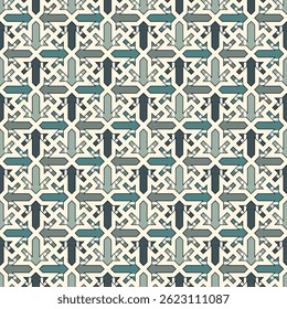 Geometrical ornament. Seamless pattern. Abstract backdrop. Figures wallpaper. Geometric background. Ethnic motif. Mosaic ornate. Digital paper. Textile print. Web design.