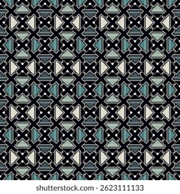 Ornamento geométrico. Patrón sin fisuras. Abstractas telón de fondo. Figuras Fondo de pantalla. Fondo geométrico. Motivo étnico. Mosaico adornado. Papel digital. Estampado textil. Diseño web