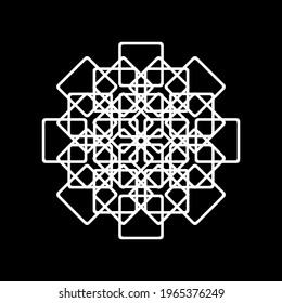 Geometrical Ornamental Motif Pattern. Decoration for Interior, Exterior, Carpet, Textile, Garment, Cloth, Silk, Tile, Plastic, Paper, Wrapping, Wallpaper, Pillow, Sofa, Background, Ect. Vector 