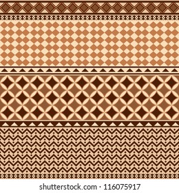 Geometrical ornamental pattern seamless texture african style