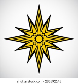 geometrical ornamental star