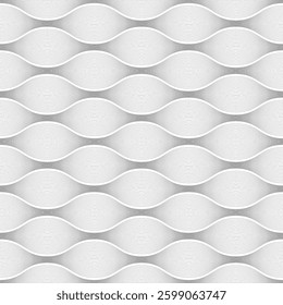 Geometrical oval shape lines on white background
