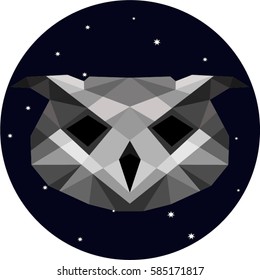 Geometrical owl head