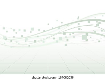 Geometrical particle wind background template. Vector illustration