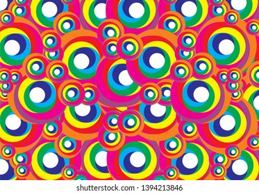 Geometrical Pattern. Aero Dynamic World Circle. Abstract Background - Colorful Lines. Vector Illustration. - Vector