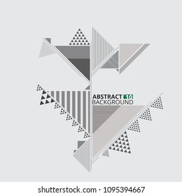 Geometrical pattern background in various triangle shapes, illustration vector eps10