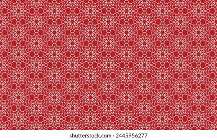 Geometrical pattern design in abstract batik red background for any fabrics texture needs.