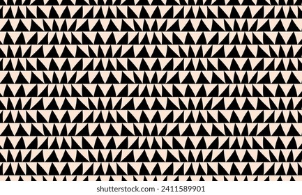 Geometrical pattern design in abstract black triangles for any fabrics texture needs.