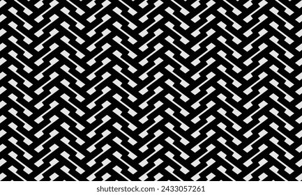 Geometrical pattern design in abstract black and white background for any fabrics texture needs.