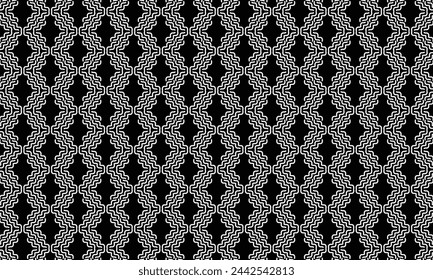 Geometrisches Musterdesign in abstraktem schwarz-weißem Hintergrund für alle Texturbedürfnisse.