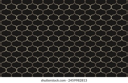 Geometrical pattern design in abstract black partition background for any fabrics texture needs.