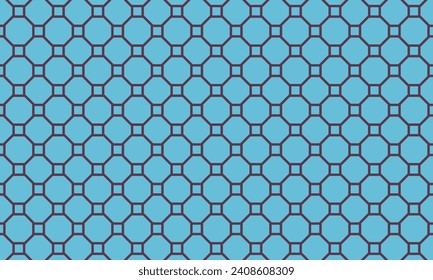 Geometrical pattern design in abstract blue background.
