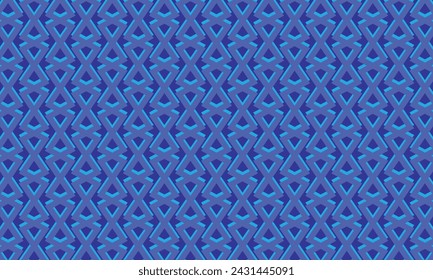 Geometrical pattern design in abstract blue background for any fabrics texture needs.