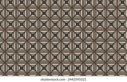 Geometrical pattern design in abstract brown background for any fabrics texture needs.