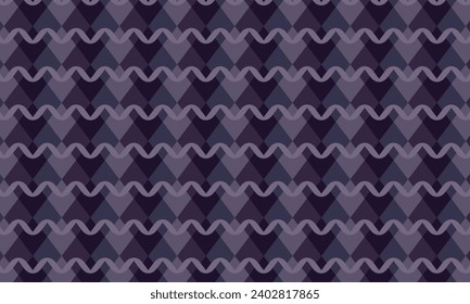 Geometrical pattern design in abstract dark and purple background.