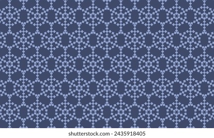 Geometrical pattern design in abstract dark blue background for any fabrics texture needs.