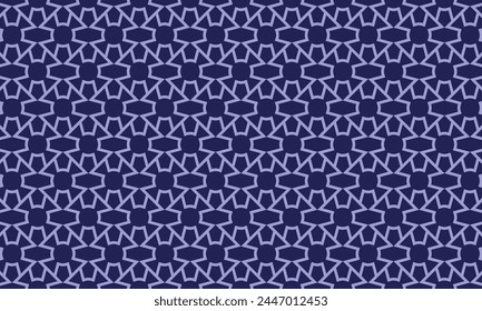 Geometrical pattern design in abstract dark blue and light purple background for any fabrics texture needs.
