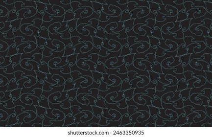 Geometrical pattern design in abstract dark green background for any fabrics texture needs.