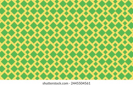 Geometrical pattern design in abstract diamond yellow and green background for any fabrics texture needs.