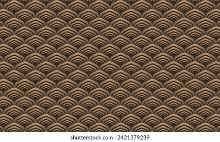 Geometrisches Musterdesign auf abstraktem goldenem Hintergrund für alle Anforderungen der Branche.
