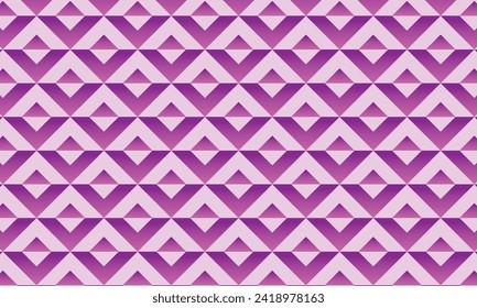 Geometrical pattern design in abstract gradient pink diamonds background.