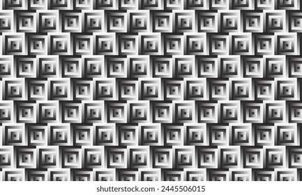 Geometrical pattern design in abstract gray bricks background for any fabrics texture needs.