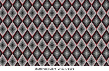 Geometrical pattern design in abstract gray diamonds background for any fabrics texture needs.