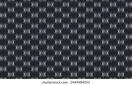 Diseño de patrones geométricos en fondo abstracto de escala de grises para cualquier textura de telas necesidades.
