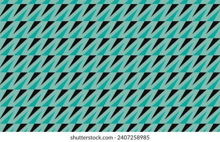 Diseño de patrones geométricos en fondo verde pastel abstracto.