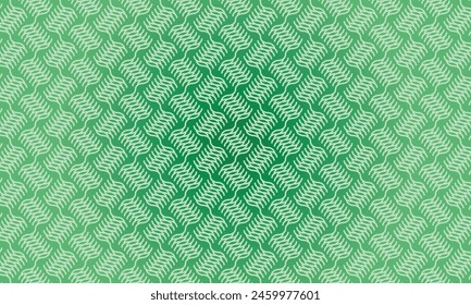 Geometrisches Musterdesign im abstrakten grünen Farbverlaufshintergrund für alle Texturbedürfnisse von Stoffen.