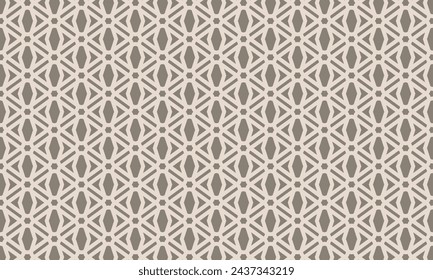 Geometrical pattern design in abstract light  brown background for any fabrics texture needs.