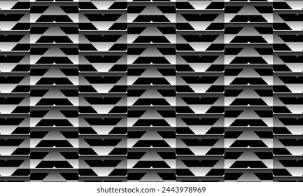 Geometrical pattern design in abstract monochrome glasses background for any fabrics texture needs.
