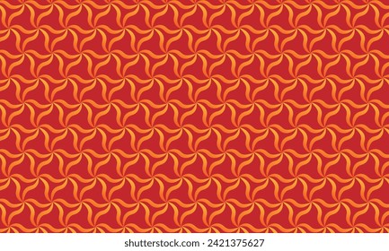 Geometrical pattern design in abstract orange background.