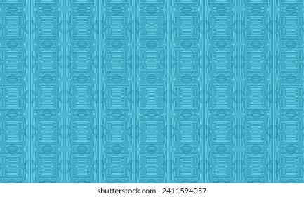 Geometrical pattern design in abstract turquoise background for any fabrics texture needs.