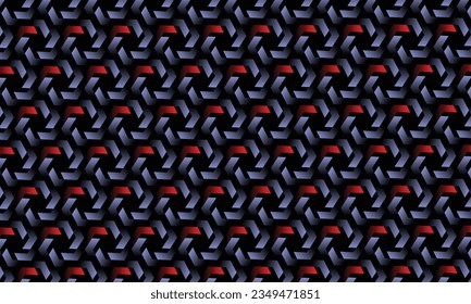 Conception géométrique sur fond noir pour tout besoin de texture matérielle.