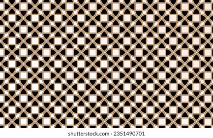 Geometrical pattern design in black and brown background.