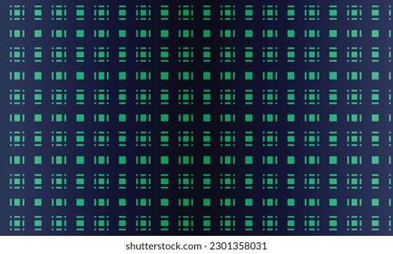 Geometrical pattern design in black and green background.
