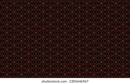 Geometrical pattern design in black and red brown background.