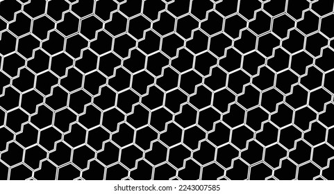 Geometrical pattern design in black and white background. Suitable for textile texture, carpets, rugs, or any fabrics.