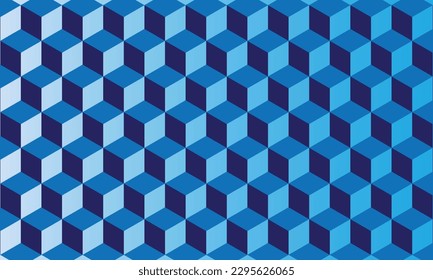 Diseño de patrones geométricos en fondo azul para cualquier necesidad de textura de telas.