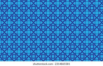 Geometrisches Musterdesign auf blauem Hintergrund für jede Textur.