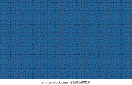 Diseño de patrones geométricos en batik azul para cualquier necesidad de textura de telas.