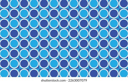 Geometrical pattern design in blue circle background. Good for textile texture or any fabrics.