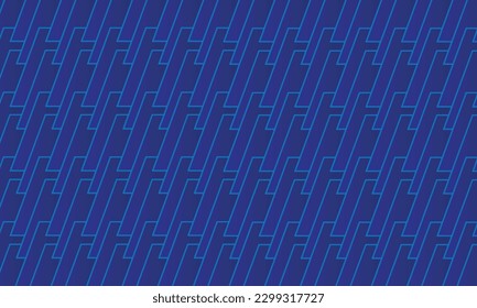 Geometrical pattern design in blue diamond shape background.
