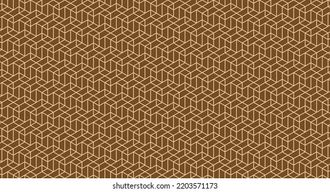 Geometrical pattern design in brown background. Good polygonal pattern for fabrics, textiles, or carpets.