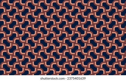 Geometrical pattern design in classic background colors.
