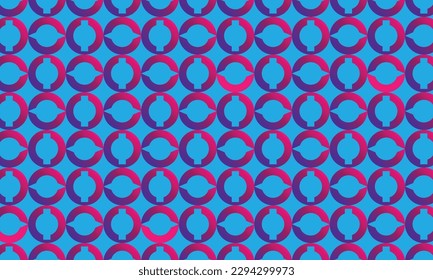 Geometrical pattern design in creative shapes. Seamless, blue background, good for carpet texture.