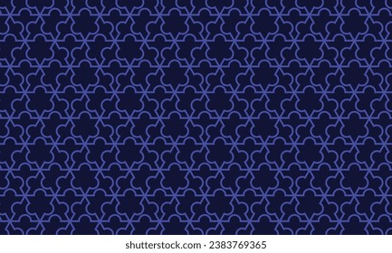 Geometrical pattern design in dark blue background.