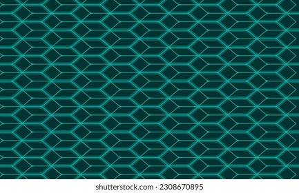 Geometrical pattern design in dark green background for any fabrics texture needs.