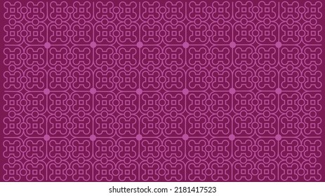 Geometrical pattern design in dark purple background for fabrics or textile.
